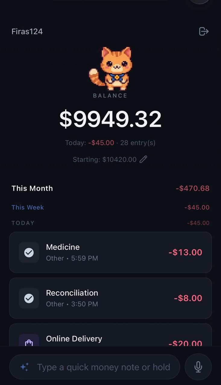 PiggyPing — AI Expense Tracker